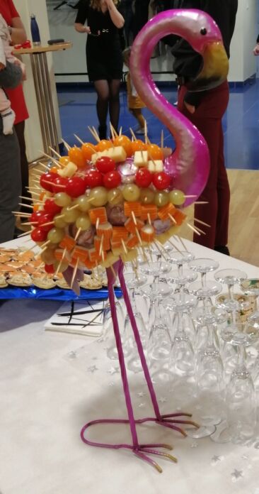 Créations apéritives pour pacs en fruits et légumes