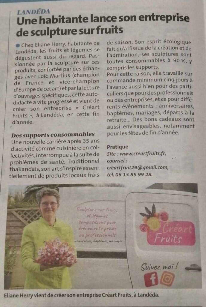 Créartfruits dans la presse