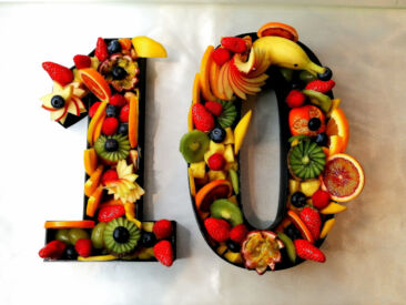 Chiffre anniversaire fruits