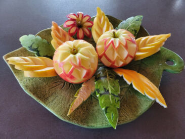 Sculpture sur fruits