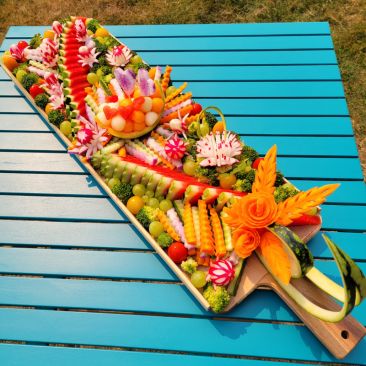 Planche apéritive melon-pastèque Finistère